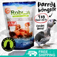 SEMPATI Robust Premium 1 Kg Pakan Lolohan Burung Parrot Kakatua Lovebird Nuri Parkit Falk Macaw Afri
