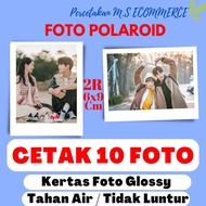 MSECom PRINT 10 SHEETS OF 2R SIZE POLAROID PHOTOS USING 210GSM GLOSSY PHOTO PAPER WATERPROOF AND FAD