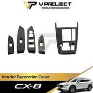Mazda CX8 Cx-8 Interior Decoration Carbon Fiber Design Trim For Cx-8 2017 - 2024 Car Accessories V P