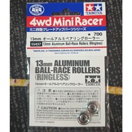 Tamiya 15437 13mm Aluminum Ball-Race Rollers (Ringless)