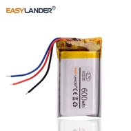 3 Wires Polymer 802035 3.7V 600Mah Smart Home Mp3 Speakers Li-Ion Battery For Dvr,Gps,Mp3,Mp4,Cell