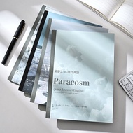 Zanle Exquisite Bag Back Notebook Style B5 Horizontal Line Student Notebook Set Premium Gray Noteboo