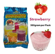 Happy grass pudding powder serbuk dadih strawberry 360gm