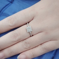 925 SILVER WOMEN'S RING FASHION 925 SILVER RING WHITE GOLD PLATED / CC141