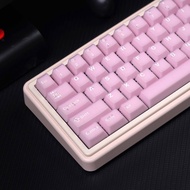 keycaps pbt keycaps KBDiy Peach Blossom Jade Theme Keycap Original Factory Height Semi-Transparent P