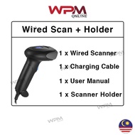 [Top Quality] Scanz Hanheld 2D 1D QR Barcode Scanner Reader Scan 2.4G Wireless Phone Wired Pay DataM