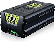 80V 5.0Ah Lithium Ion Battery replace Compatible For Greenworks GBA80200 Cordless Power Tools Batter