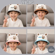 Lovely colorful children's sun protection Bucket hat, Bucket hat for children 2 to 4 years old embro
