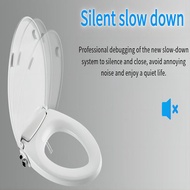 Toilet Seat Bidet Seat with Self Cleaning Dual Nozzles Non electric Water Spray Soft Close Toilet Seat Easy Installation