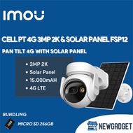 IMOU CELL PT 4G 3MP 2K & SOLAR PANEL FSP12 H265 15,000MAH BATTERY CAMERA FREE MICRO SD 256GB