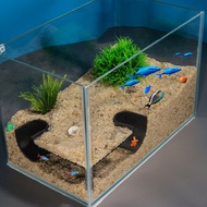 Underground Sector Fish Tunnel Cave Aquarium Fish Tank Decorate Fish Tunnel