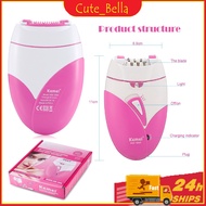 Kemei-189A USB Rechargeable Epilator Women Electric Hair Remover Female Epilator Face Depilation Leg