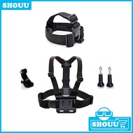 GoPro hero 9 8 7 6 5 4 3 black Accessories Kit Head Strap + Chest Harness Mount For DJI OSMO ACTION