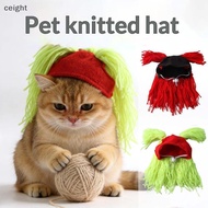 [ceight] Fun Pet Dog Leaky Ear Yarn Rock Roll Funny Pet Decoration Headgear Pet Supplies Party Costu