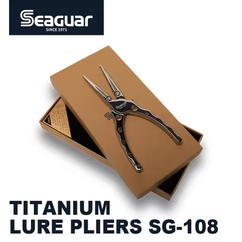 2024 NEW Seaguar Titanium fishing Lure Pliers SG-108 115g Anti rust multifunctional PE Fishing Line 