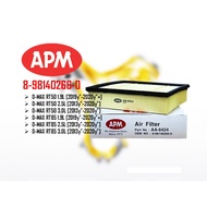 APM Air Filter - Isuzu D-MAX RT50 RT85 1.9L 2.5L 3.0L 8-98140266-0