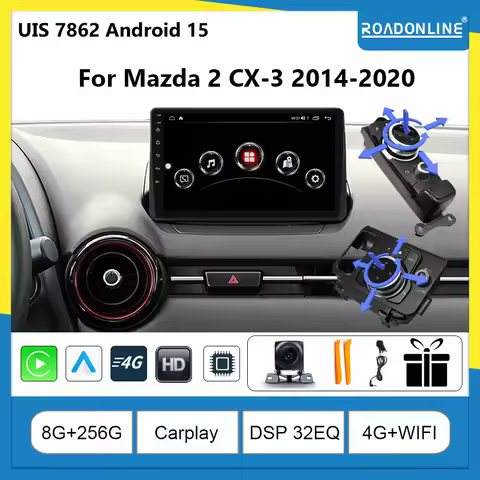 For Mazda 2 CX-3 2014-2020 Resolution UIS7862 Octa-core 8+256gb Car Navigation CarPlay Car Radio Mul