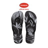 Havaianas Men Sandalias Aloha Flip Flop - Black / Black/ Grey