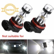 2X H8 H11 H16 6000K White 100W High Power LED Fog Light Driving Bulb DRL