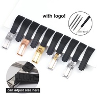 20mm Silicone Watchband for Rolex GMT Daytona Submariner Rubber Watch Bracelet Watch Band Replacemen