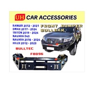 (BULLTEC FB096) NISSAN NAVARA D40 NP300 PRO4X METAL FRONT BUMPER BULL BAR BULLBAR