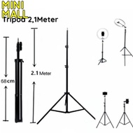 Tripod Hp Camera 2 meters B20 Tripod 2.1 M 2.1M 210cm Tripod Holder Hp Camera Handphone Vlogging Str