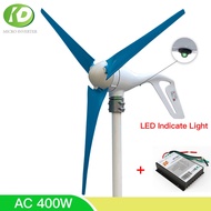 High Quality AC 12V 24V 400W Wind Turbine Generator With Free 600W Charge Controller Home Small Wind