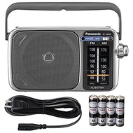 Digital Village Panasonic RF-2400D / RF-2400 Portable FM/AM Radio with AFC Tuner + 4X Panasonic AA B
