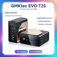 GMKtec EVO-T2S Mini PC Intel Core Ultra X7 358H Intel Arc B390 iGPU 64GB LPDDR5X 8533MT/S Dual M.2 2