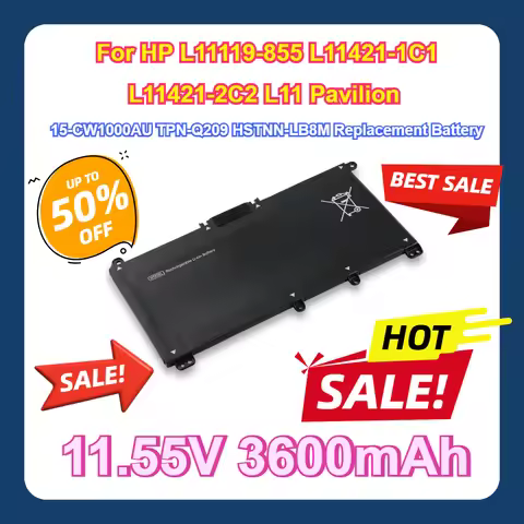 For HP L11119-855 L11421-1C1 L11421-2C2 L11 Pavilion 15-CW1000AU TPN-Q209 HSTNN-LB8M Replacement Bat