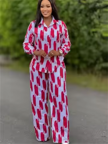 Wmstar Two Piece Sets Women Wholesale Striped Pants Sets Casual Tracking Matching Suit Long Sleeve F