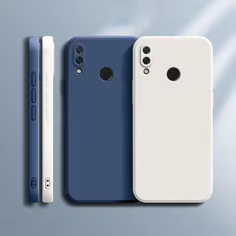 For Huawei Y9 2019 Case Huawei Y6 Y6S Y7 Y9 Prime 2019 P30 Lite Y6P Y7P Cover Square Matte Silicone 