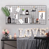 Wire Wall Mesh Grid Panel Iron Display Nordic Organizer Frame Display Decoration