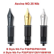 [NEW] Pen Fountain Asvine Digantikan Nib, Ef/f/m Nib Untuk Asvine P36/p50/p80/v200/p20/p30/v126/v169