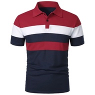 Summer Luxury Polo Shirt Mens Polo Large T Shirts Stritching Shorts Sleeve Turn-down Collar Business
