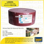 Kertas Amplas Roll | Langsol | Abrasive Cloth Roll, Waterproof P100/5R