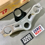 NEWEST Triple Clamp Triangle Upper Handlebar BPRO Racing 3D Ninja ZX 150 150 RR ZX 150 150RR Silver 