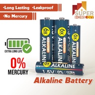 Grabbit AA/AAA Bateri Alkaline Battery 2pcs Pack 600% Power Long Lasting Battery Bateri 超持久电池