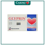 [EXP:09/2026] GLYPRIN ASPIRIN 100MG & GLYCINE 45MG TABLET 30S