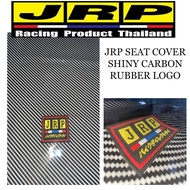 HONDA WAVE 110 SHINY JRP SEAT COVER RUBBER LOGO | ORIGINAL JRP SEAT COVER SHINY CARBON