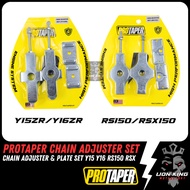 🔥💯 PROTAPER Chain Adjuster Set Ejas Rantai Complete Set Standard Arm For Y15 Y15ZR Y16 Y16ZR / RS150
