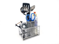 活動式設計　304不鏽鋼　筷子籃 置物籃附水盤置物架餐具架瀝水架