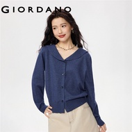 GIORDANO WOMEN Sailor collar button closure cardigan 13355762