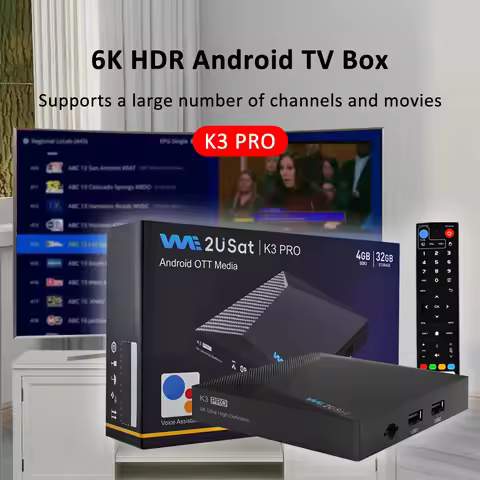 K3 Pro Android 10.0 4GB+32GB 6K HDR TV Set-top Box Quad Core 64 bit Build in WiFi-6 2.4GHz/5GHz BT 5