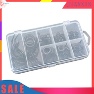 <jianxin> 75Pcs 8 Sizes Fishing Rod Guide Line Kit Straight Single Foot Rings Repair Eyes