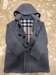 Burberry Children 灰色牛角扣外套