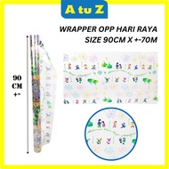 AtuZ 72 meter OPP Wrapping Paper Plastik Raya Kertas Pembalut Hamper GIFT WRAPPING PLASTIC PLASTIK P