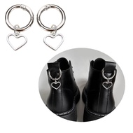 SJM Y2K Boots Shoes Buckles Decoration Metal Snap Hooks Shoes Accessories