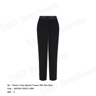 Armani Exchange กางเกงขายาวผู้หญิง รุ่น Womens Cady Cigarette Trousers With Satin Band Code: 6DYP35 