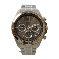 SEIKO mens watches quartz wrist watch analogues stainless SLV 8T63-0000 Direct from Japan Secondhand